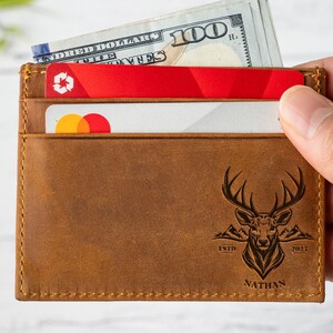 Handmade Leather Card Holder, Credit Card Holder, Mini Card Holder, Slim Card , Handmade Card, Mens Cardholder, Mini Card Wallet