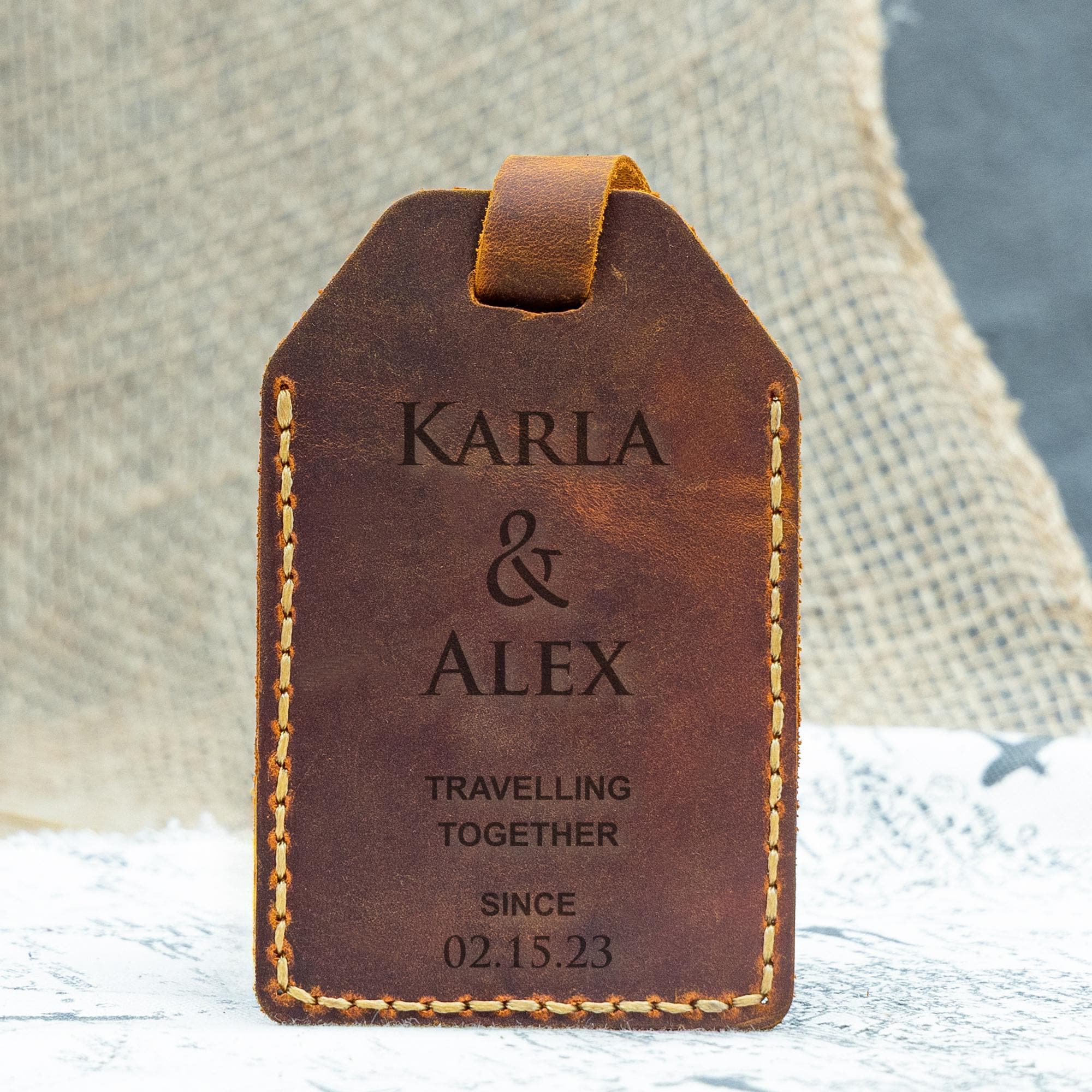 Personalized Leather Luggage Tags