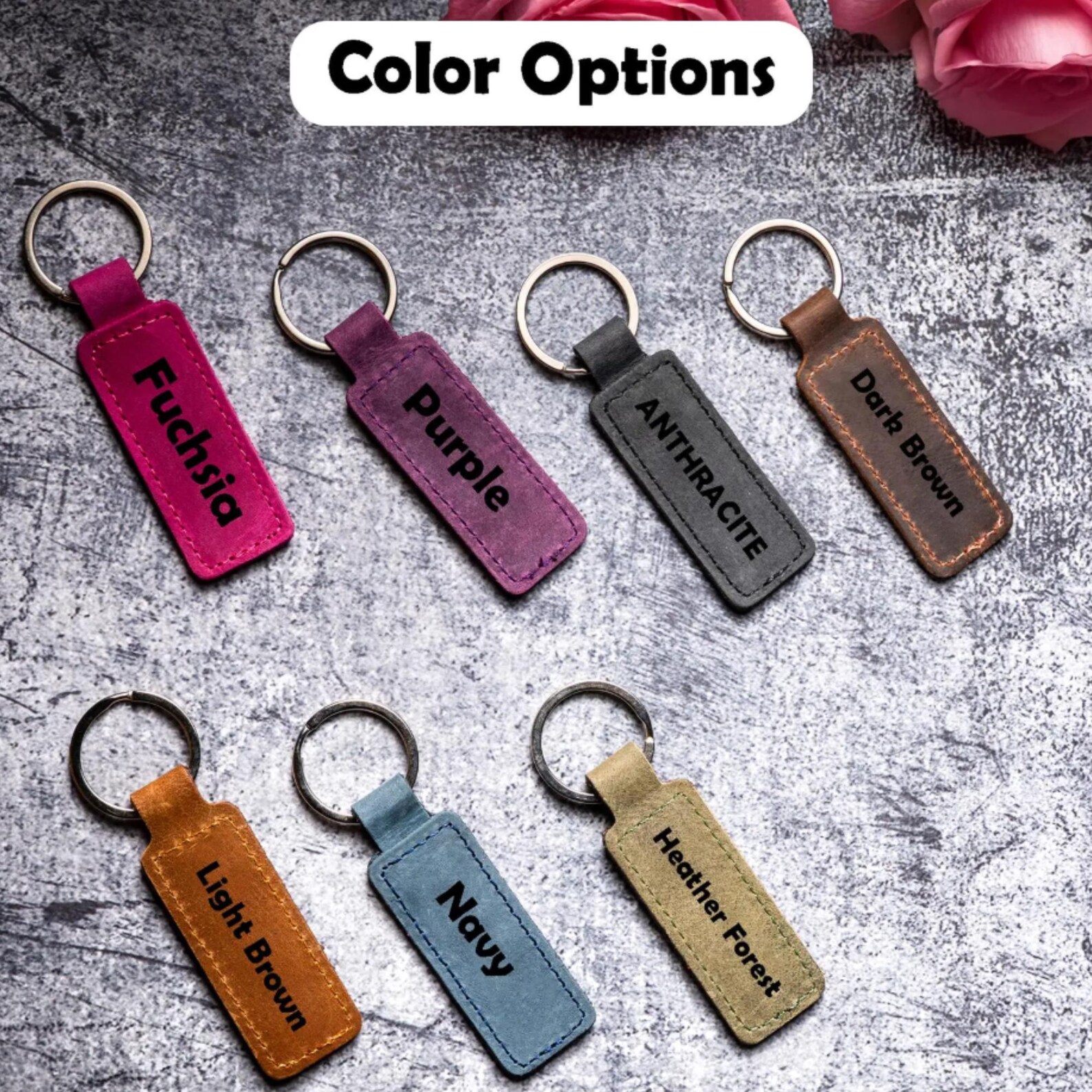 Keychain Class Gift Personalized Leather Graduation Keychain: Class of 2026, Engraved Gift ...