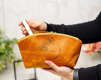 Personalized Makeup Bag: Custom Laser-Engraved Cosmetic Bag Gift