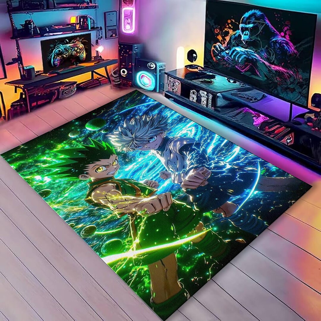 Hxh Rug Hunter X Hunter Rug, Anime Character Rug, Manga Rug,anime Rug,cool ...