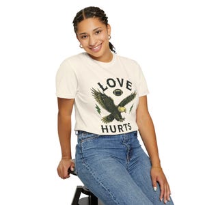 Love Hurts Eagles TShirt Unisex T-Shirt, Super Bowl Champions, Gift for Football Fans, Vintage Style Tee, Sports Apparel, Summer Outfit