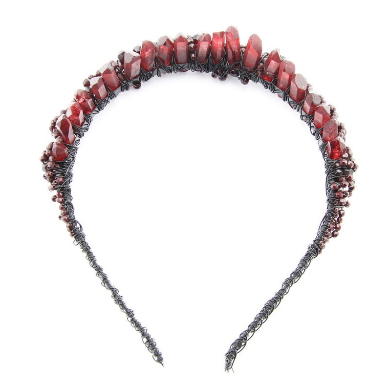 Mountain crystal hair hoop