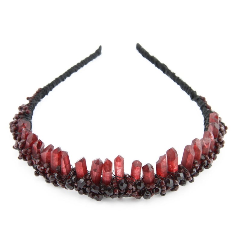 Mountain crystal hair hoop