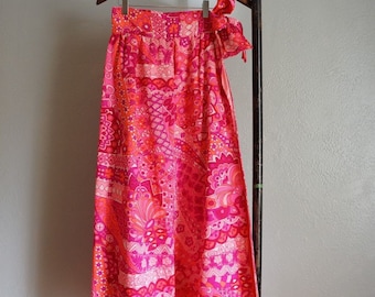 1960er Überrock Mod Neon Emilio Pucci Psychedelic Hippie Maxi Wickelrock Op Art Boho Peter Max 60s Art Cocktail Party