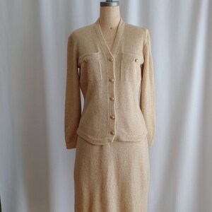 70s St John by Marie Gray angora sweater suit Size 8 image 2