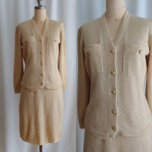 70s St John by Marie Gray angora sweater suit Size 8 image 1