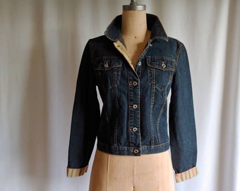 70er Jahre Sundance Jeansjacke dark wash made in Hong Kong