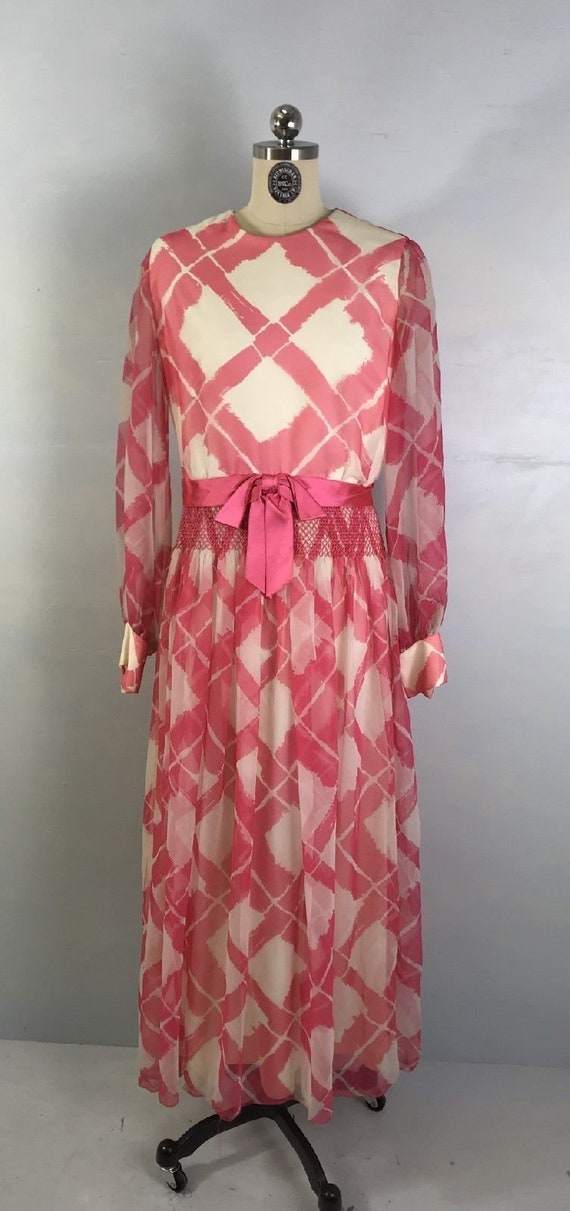 70s Felix Arbeo Couture Silk Maxi modernist poet … - image 1