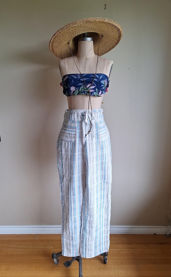 Vintage Sundance Woven Festival Crinkle Cotton Hipster Hippie