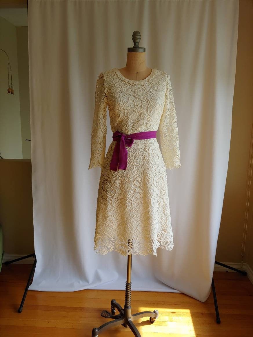 Alice Temperley Couture Cream Lace Dress Wedding Bridesmaid Party US Size 6  - Etsy, image size:873x1164