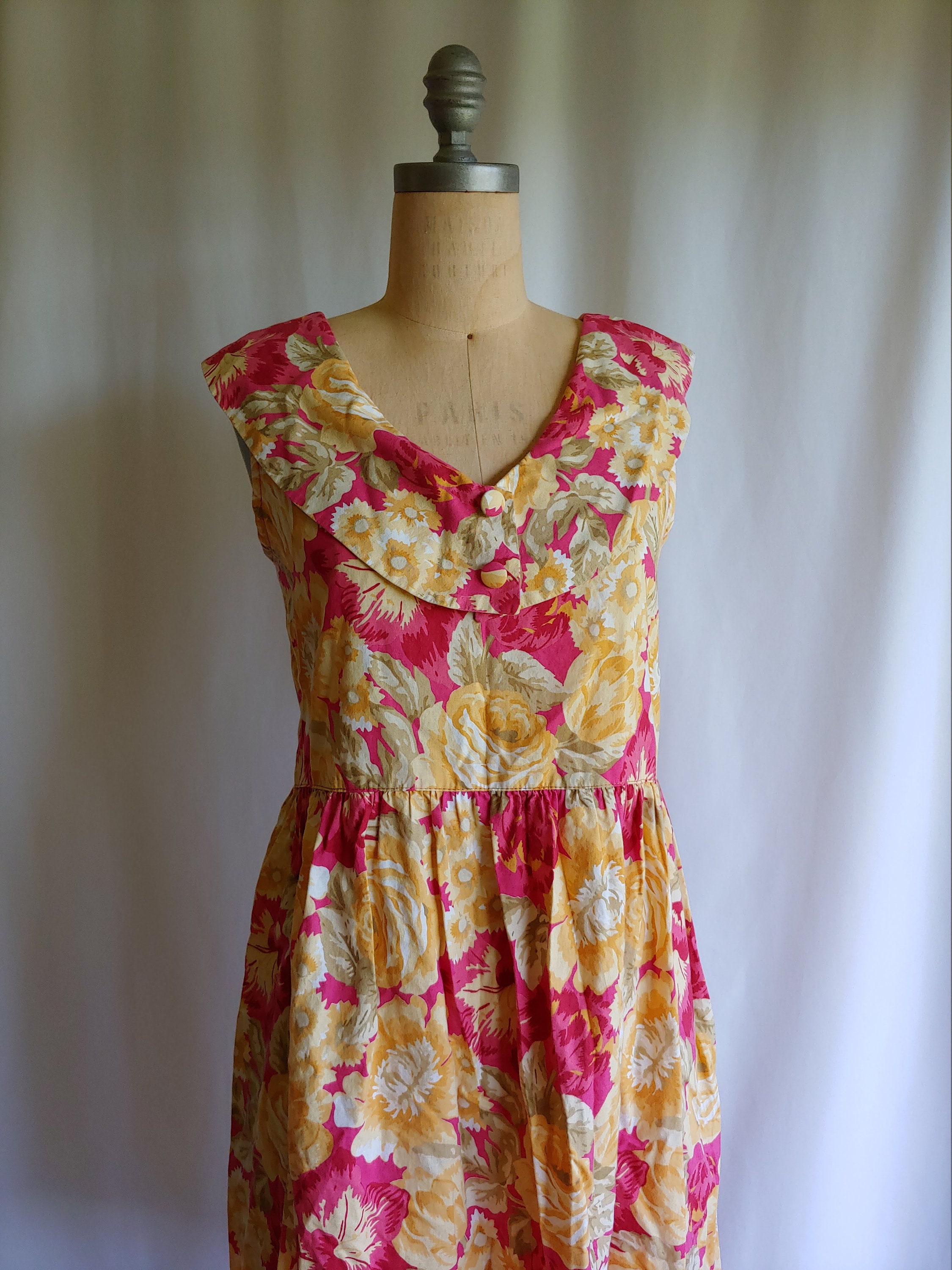 70s 80s Laura Ashley Floral Cotton Dress 36 Bust 36 Waist | Etsy