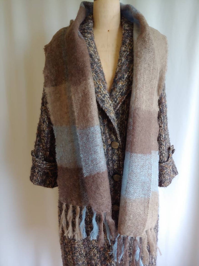 IRISH MOHAIR SCARF Lana irlandesa Bufanda de punto irlandés Etsy