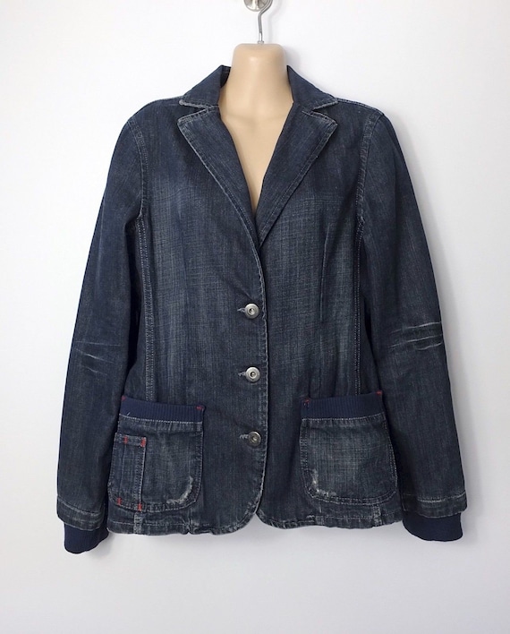 90s Denim Jacket - Dickies indigo blue denim blaze