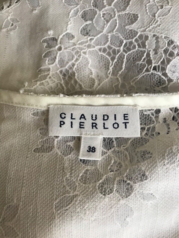 Claudie Pierlot French lace blouse see through be… - image 4