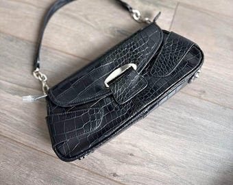 Y2K faux crocodile purse