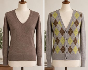 Y2K Pure Wool cardigans Country Road and Esprit, XS
