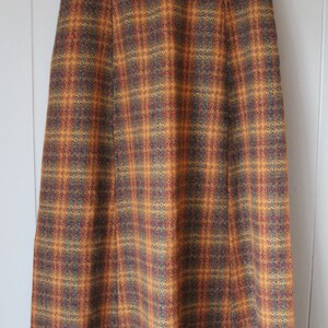 60s 70s Wool Maxi Skirt, Laura Ashley Style Skirt, Scottish Wool Plaid ...