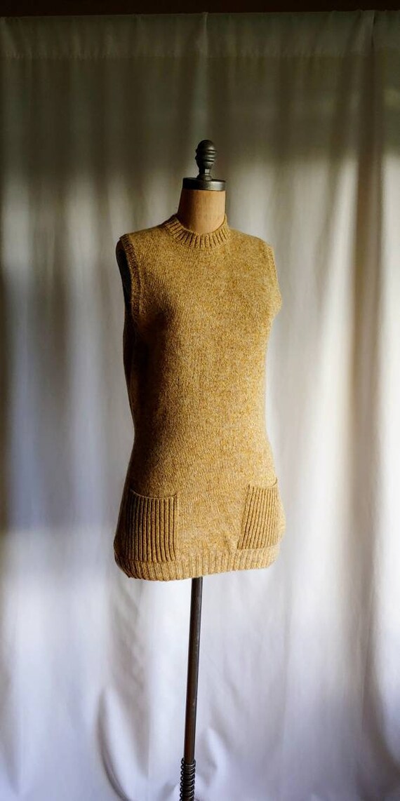 40s Bernhard Altmann Camel Wool Vest Tunic sweater