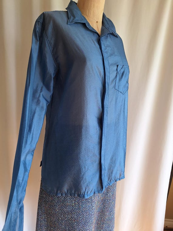 Marithe + Francois Girbaud sheer blouse large - image 5