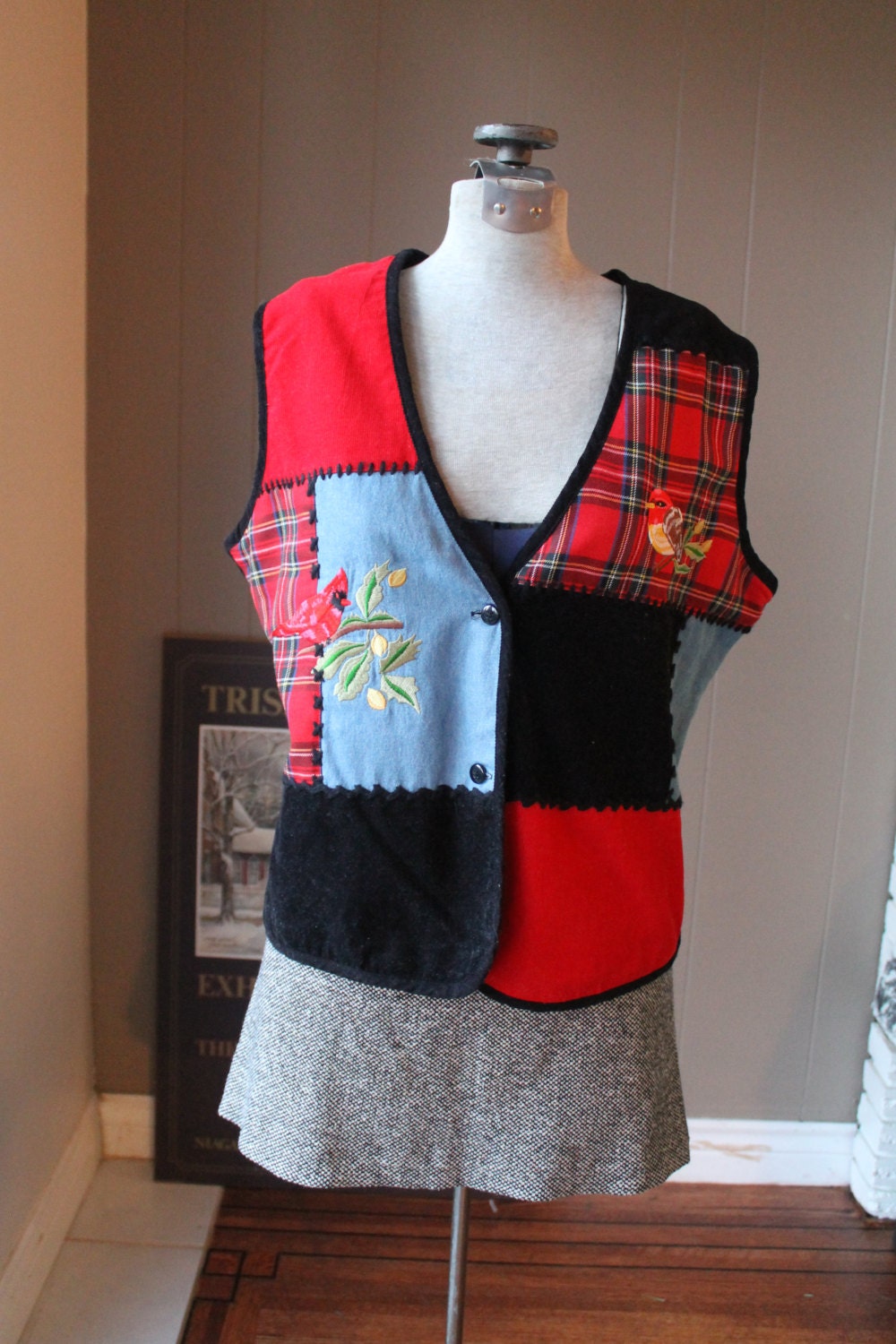 Plus size ugly christmas sweater vest sale