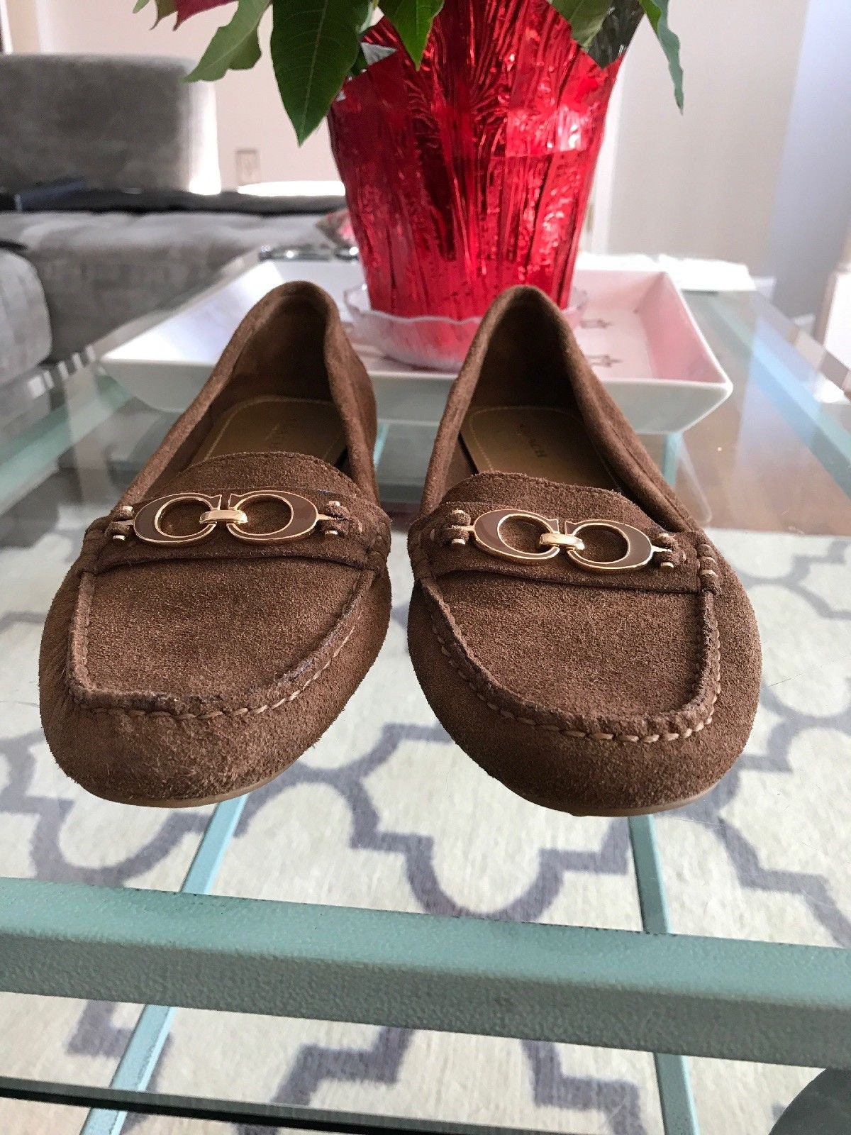 Coach Suede Loafers Coach Driving Shoes 
