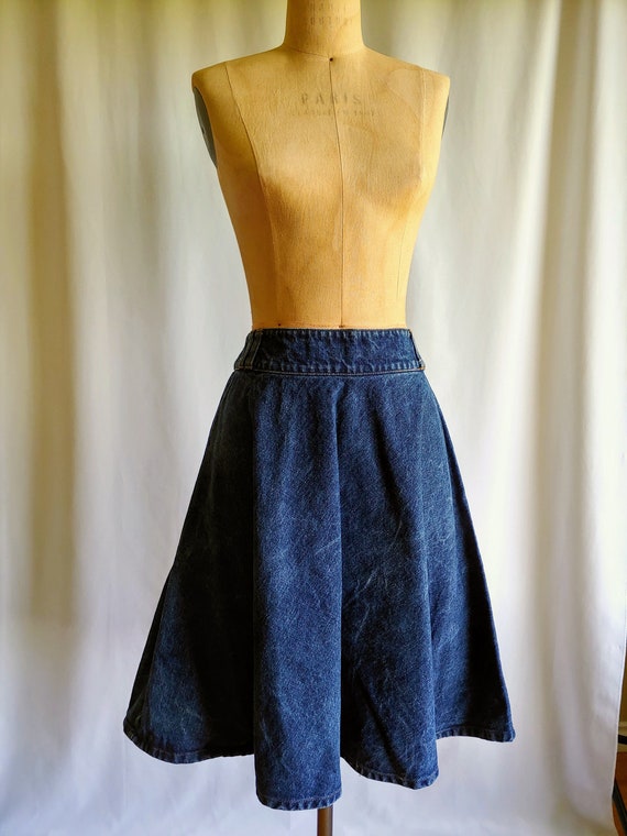 Dolce & Gabbana Denim Skirt - Flared Denim Skirt -