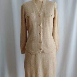 70s St John by Marie Gray angora sweater suit Size 8 image 4