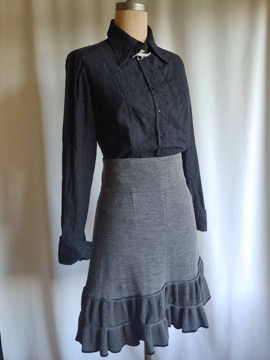 Jupe Noire Fille Sonia Rykiel - Taille 8 Ans - 100% Polyamide - Neuve Avec étiquettes - Fabriquée En France