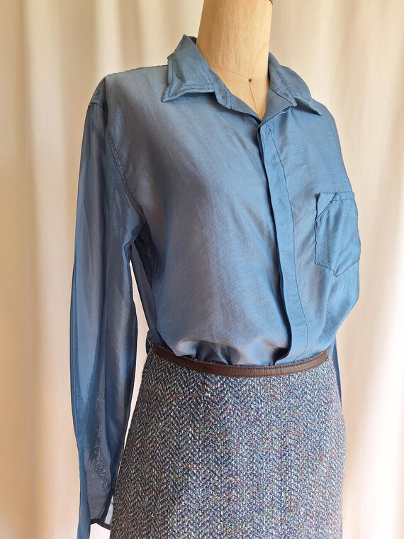 Marithe + Francois Girbaud sheer blouse large - image 8