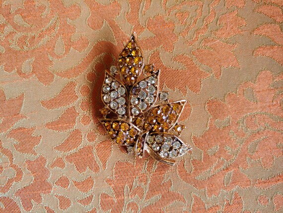 Art Deco Brooch, Art Deco Amber, 40s Amber Brooch,