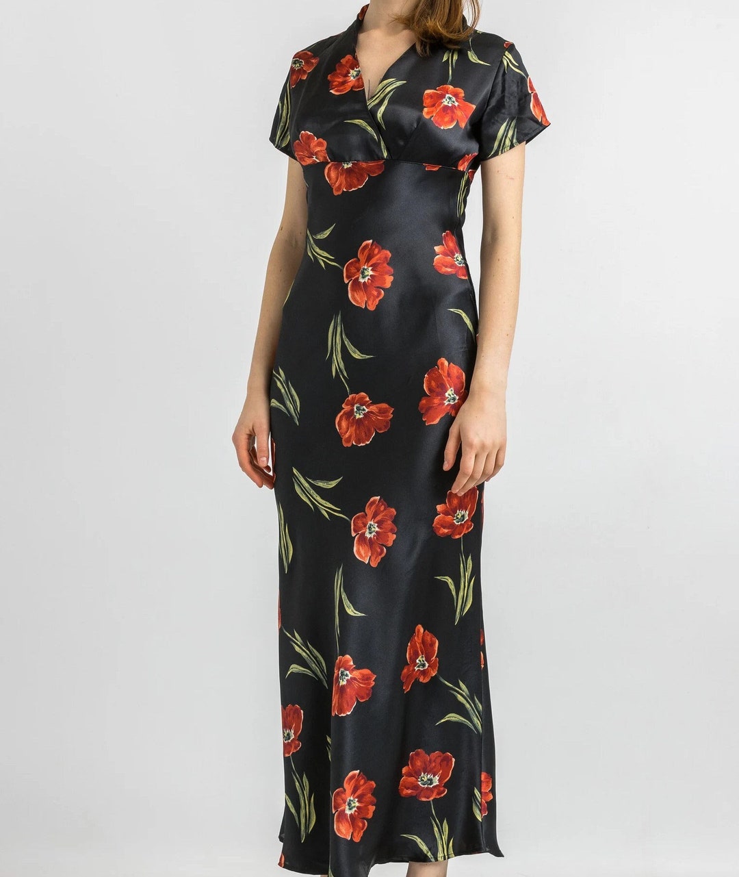 Florence Maxi Dress in Poppy Field
