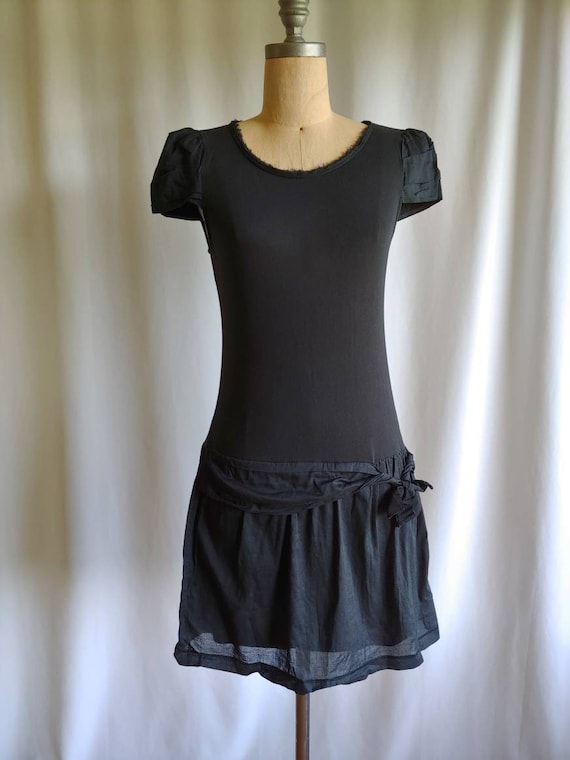 Juicy Couture 20s Style Jersey Gauze Drop Waist Dress Black Lbd Small Medium - Etsy Juicy Couture 20s Style Jersey Gauze Drop Waist Dress Black Lbd Small Medium - Etsy