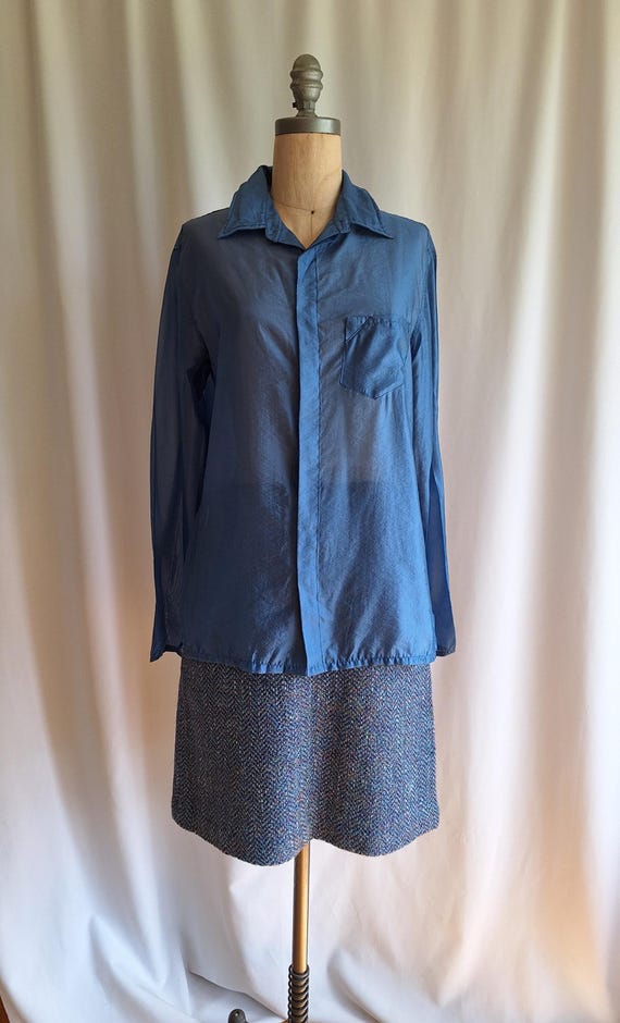 Marithe + Francois Girbaud sheer blouse large - image 2