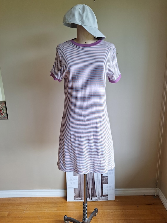white christmas dresses Listen To Me Black Striped T-shirt Dress main image 0