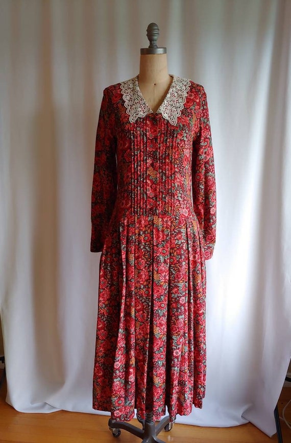 Laura Ashley Edwardian dress prairie cottagecore c
