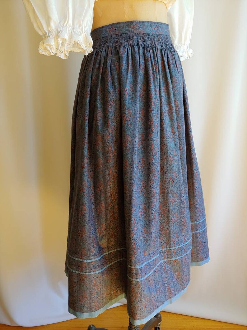 60s Trachten Austrian German Dirndl Skirt Cottagecore Gunne - Etsy