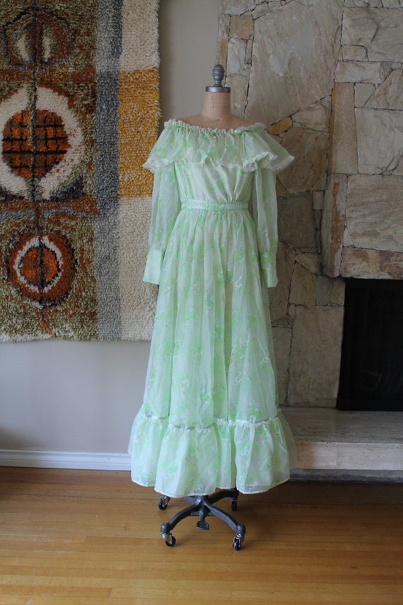 pale green prom dress