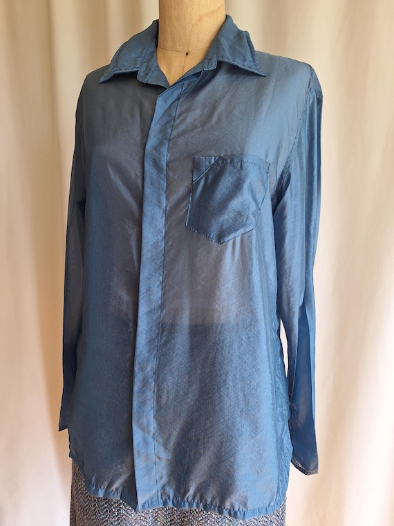 Marithe + Francois Girbaud sheer blouse large - image 3