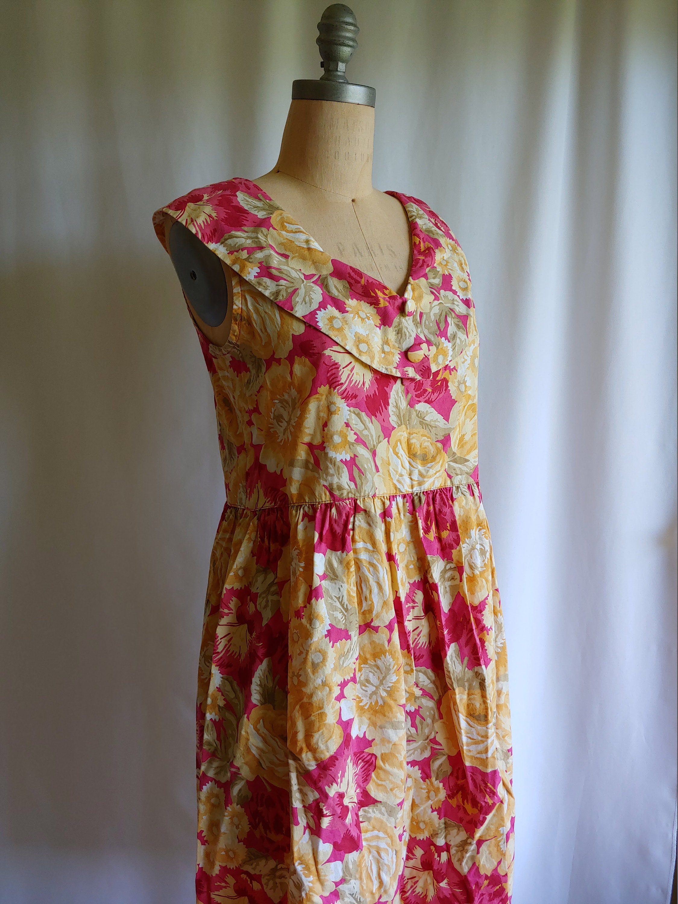 70s 80s Laura Ashley Floral Cotton Dress 36 Bust 36 Waist | Etsy