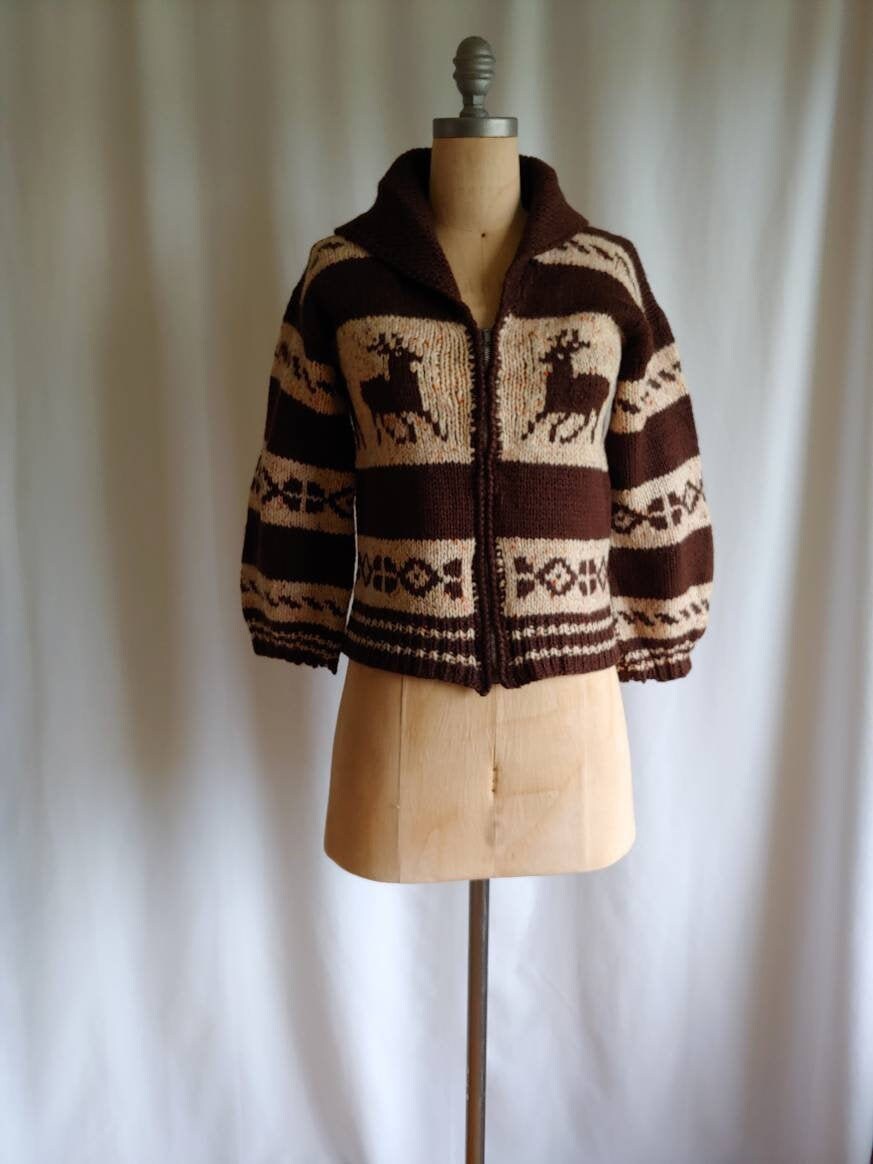 Moose Cardigan - Etsy