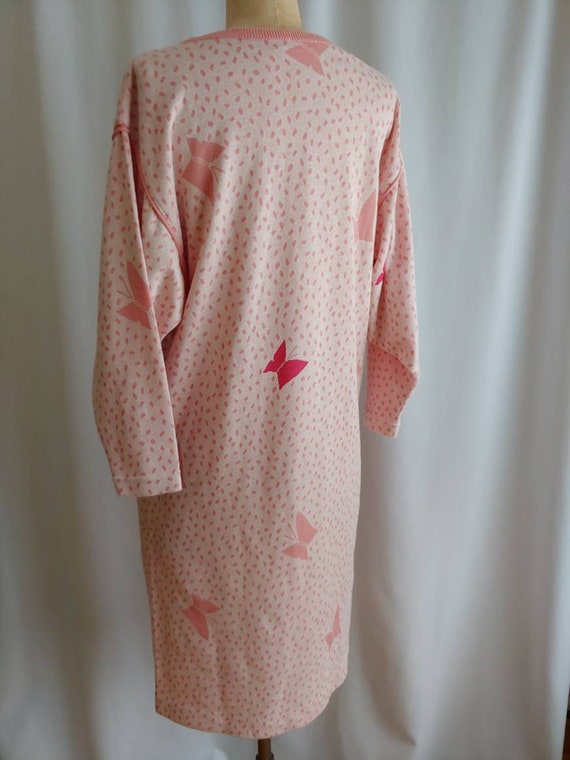 Japanese Hanae Mori knit lounge dress nightshirt … - image 9