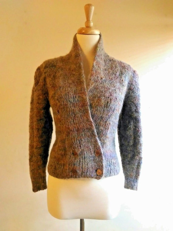 80s Mohair Cardigan Fitted Nordstrom Gallery Sweat