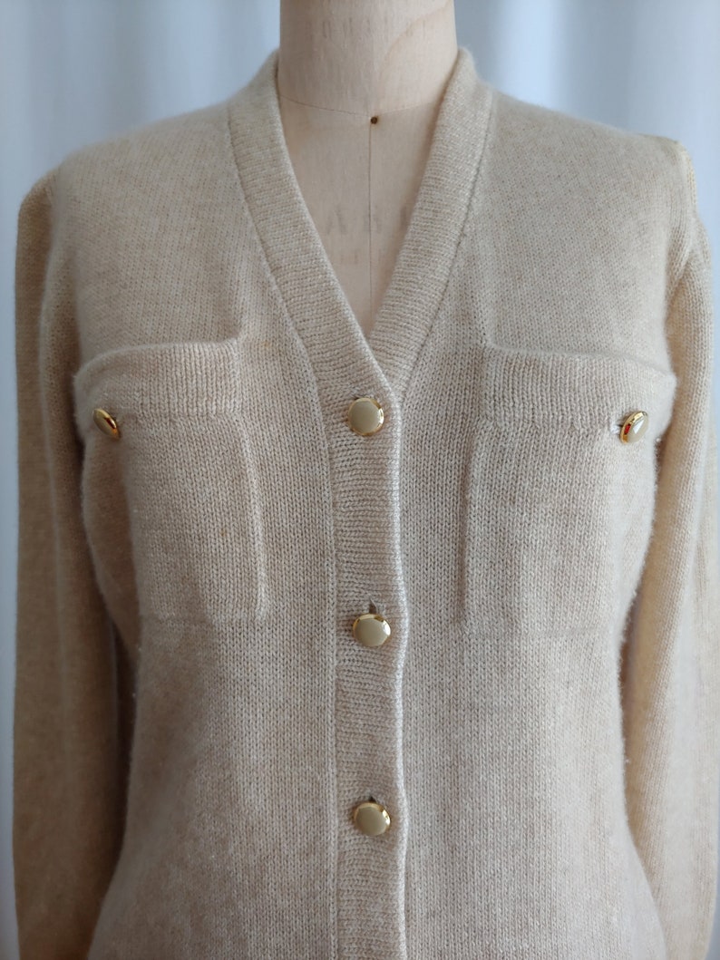 70s St John by Marie Gray angora sweater suit Size 8 image 6