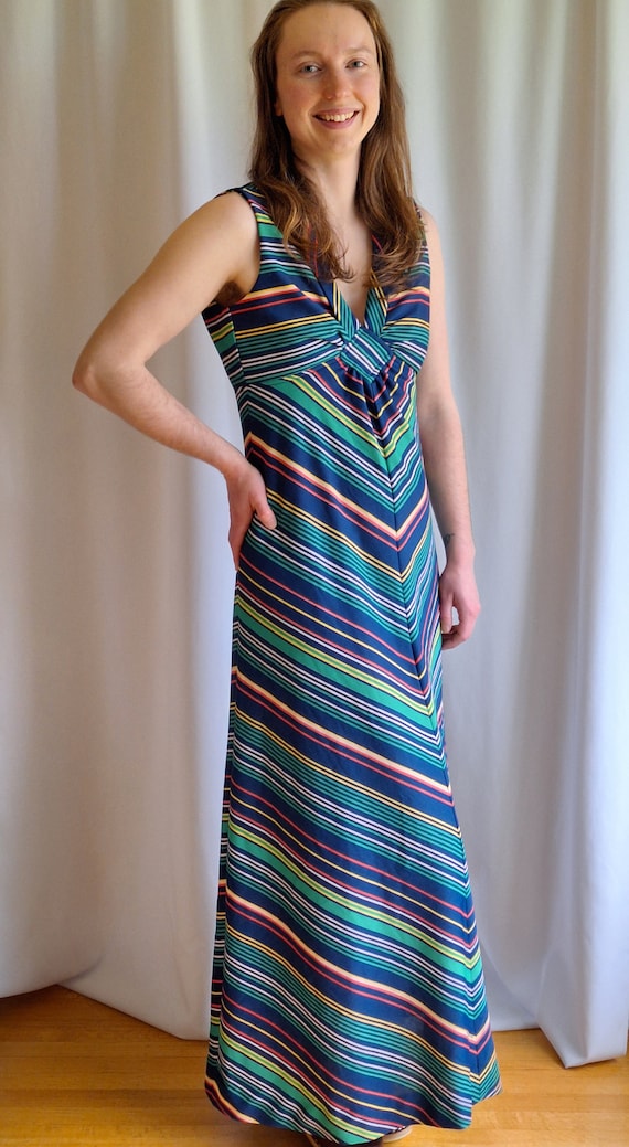 chinese dress ladies Lucia Striped Dress