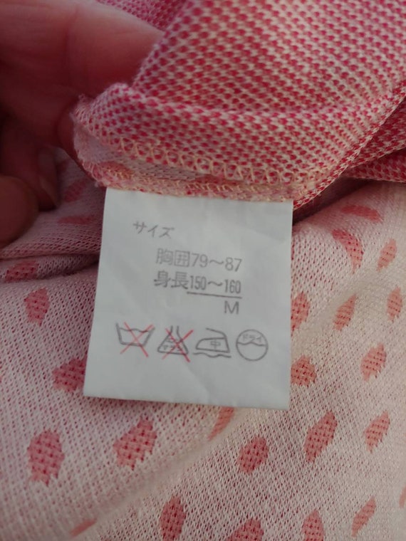 Japanese Hanae Mori knit lounge dress nightshirt … - image 10
