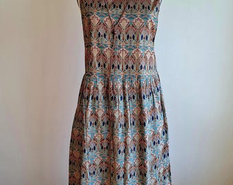 70s Liberty pinafore jumper dress Ianthe tana lawn fabric Fabric by LIBERTY of London small