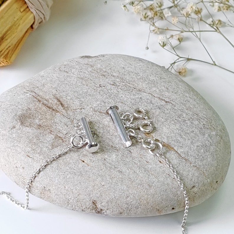 sterling silver necklace clasp