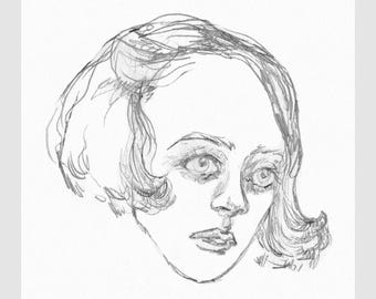Young Girl - Portrait - Signed Fine Art Print