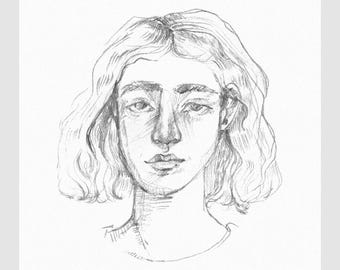 Girl - Portrait - Signed Fine Art Print